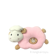 Peluche moutons bébé oreiller rose